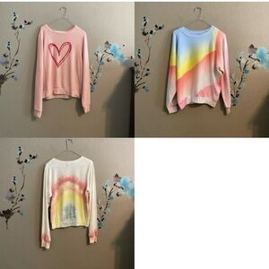 Wildfox baggy beach jumpers lot 3 tops